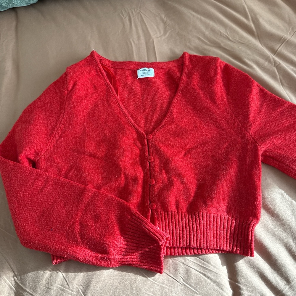 Cotton On Red Women's Cardigan
